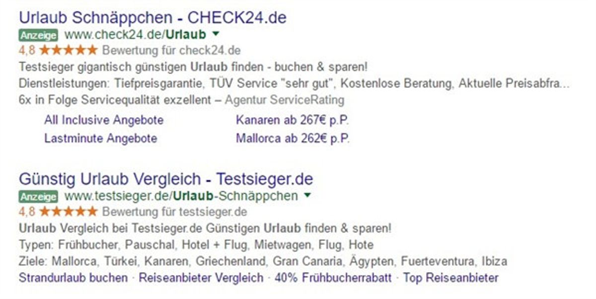 Adwords Bewertung