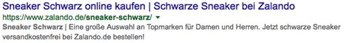 Snippet Optimierung