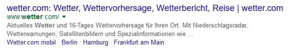 Meta-Description Beispiel