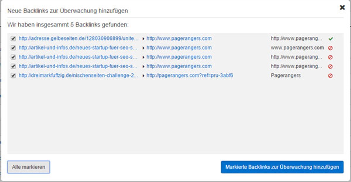 Backlink Ziele