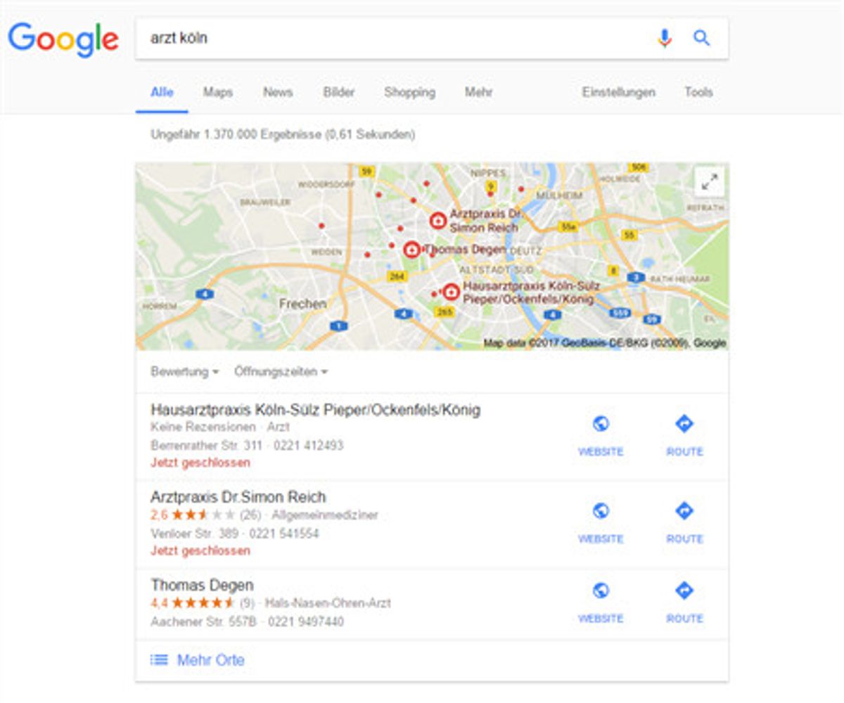 Local SEO Suchmaschinenoptimierung