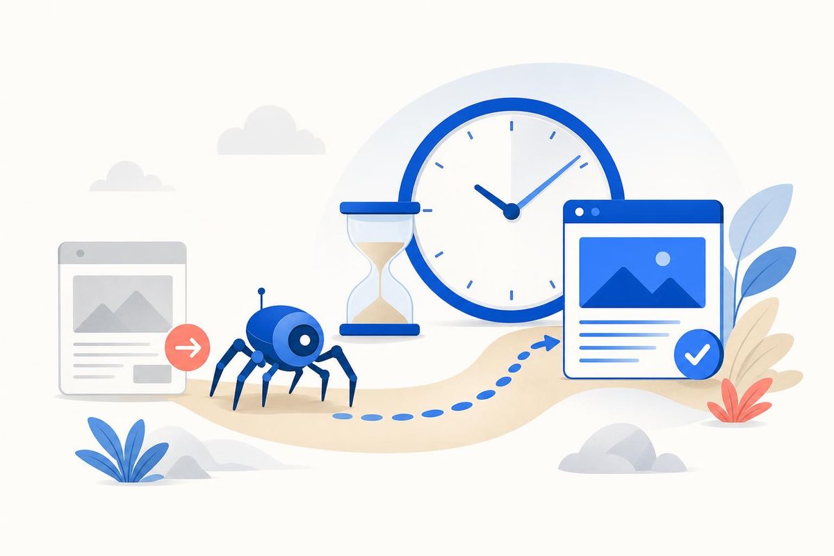 Wann werden neue Redirects von Google erkannt und wann können diese gelöscht werden?
