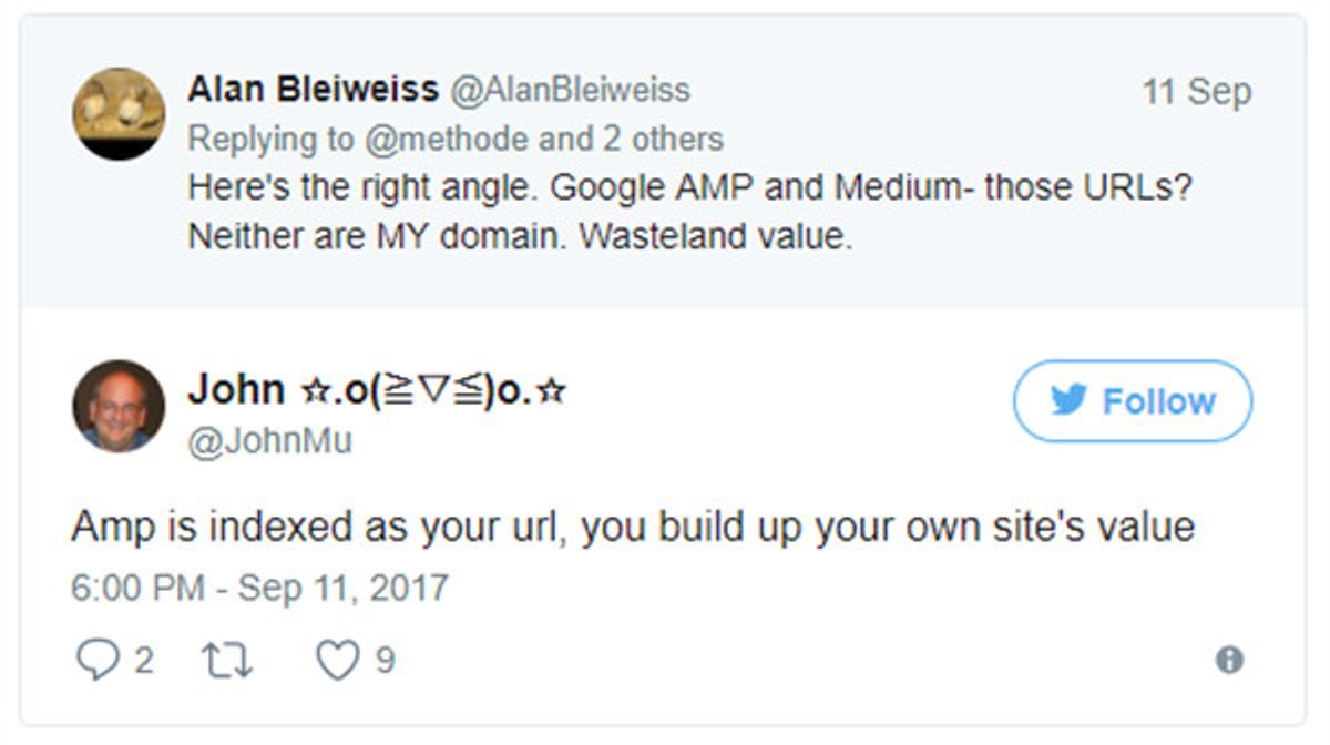 John Müller über die Indexierung von AMPs