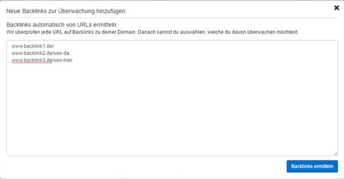 backlinks manuell hinzufügen