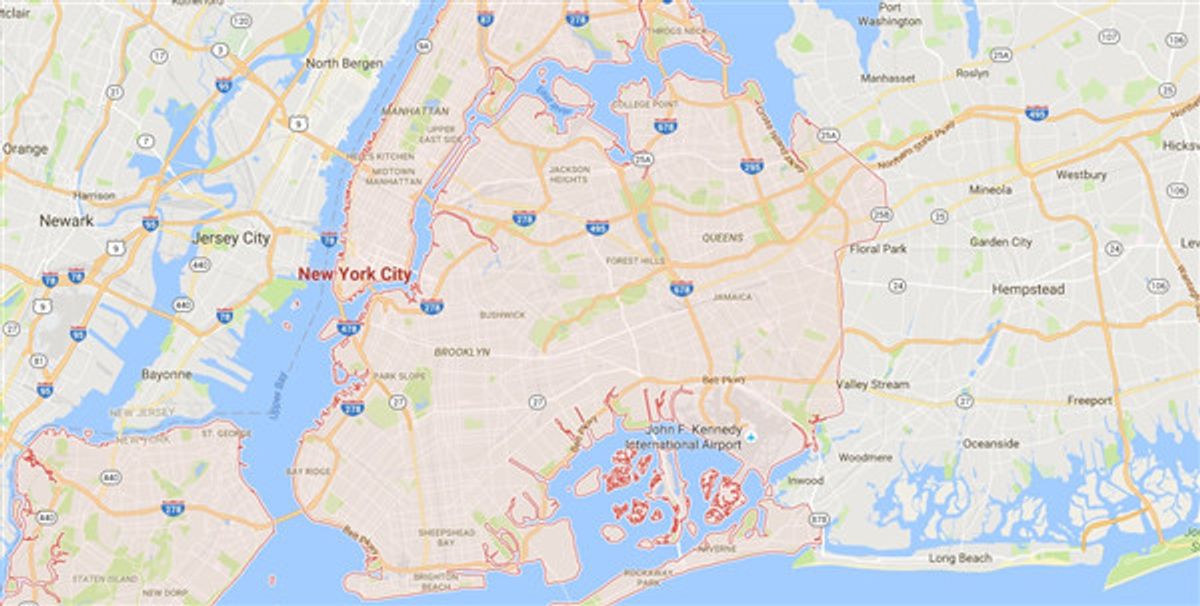Screenshot Google Maps NYC