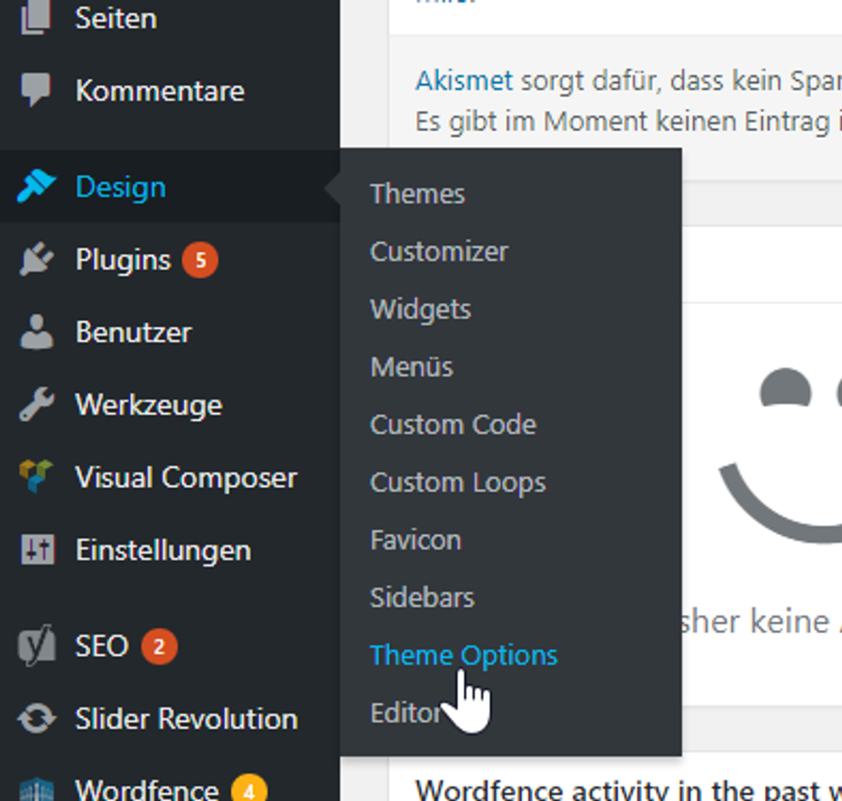 Wordpress Verifizierung Schritt 2