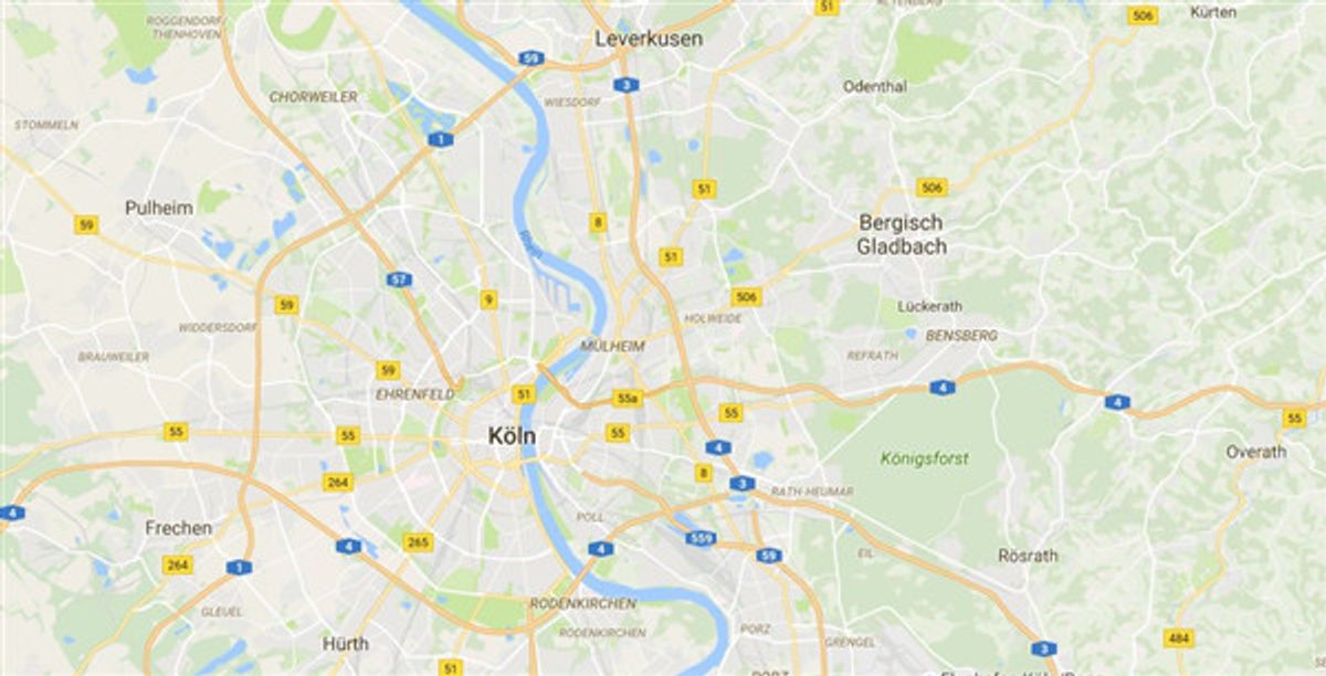 Screenshot Google Maps Köln