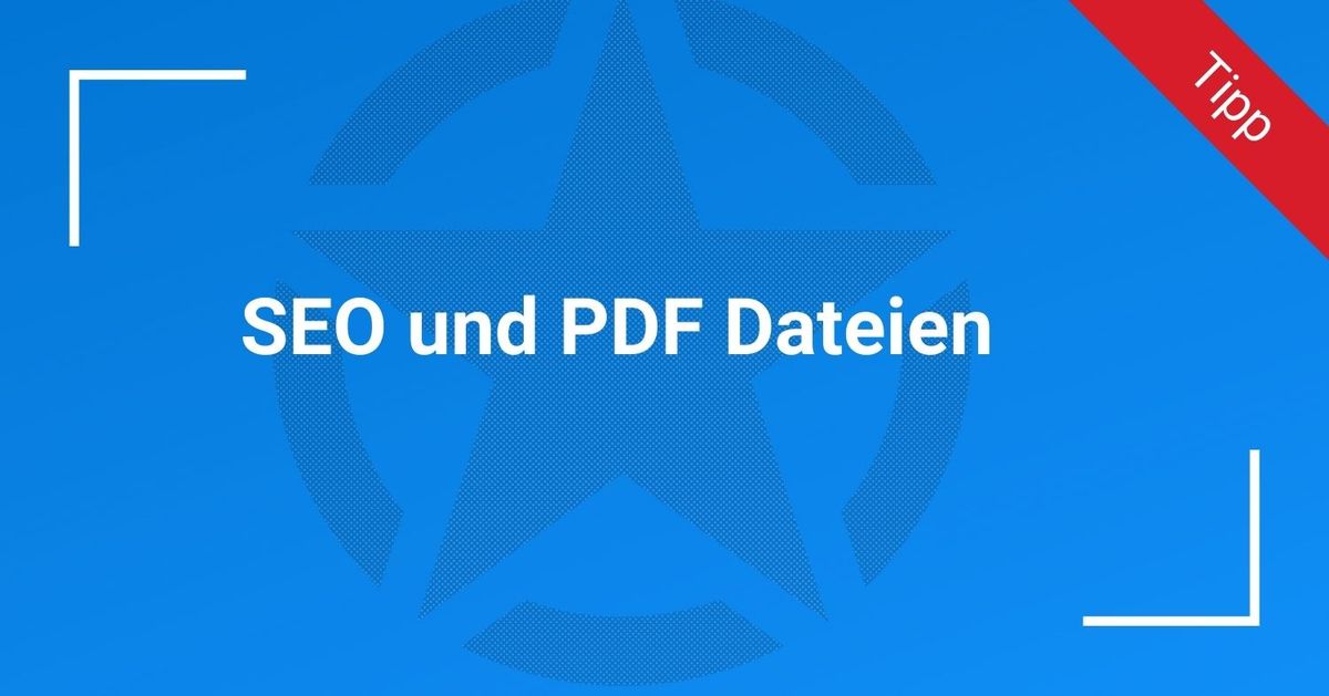 SEO und PDF Dateien