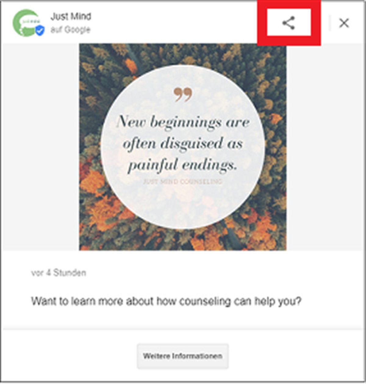 Google Posts mit Buttons und Unique URL teilen und Reichweite erhöhen