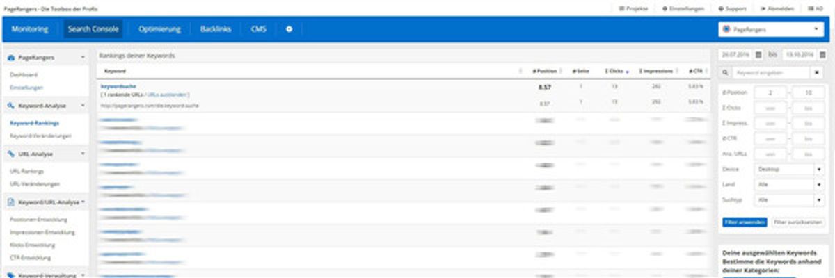 Contentpflege mit Pagerangers