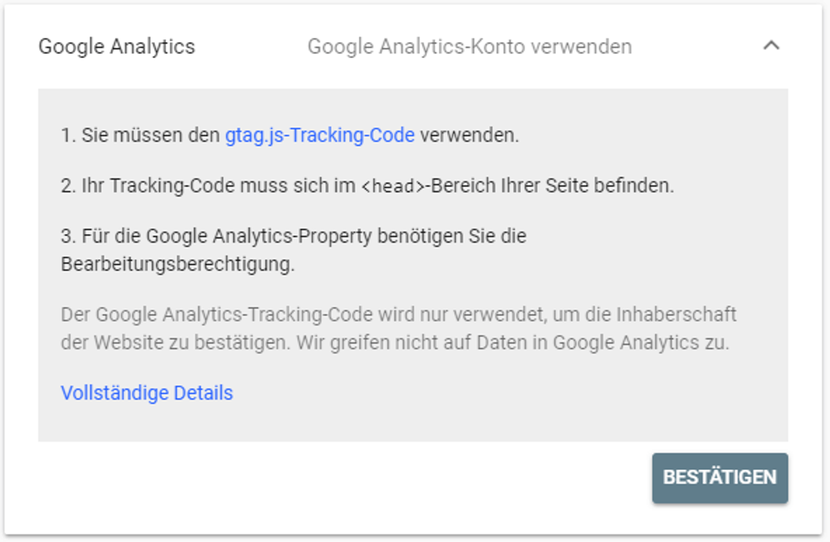 Google Analytics Tracking Code