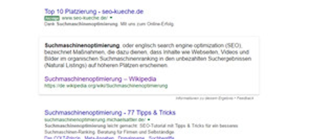 Answer Box Google